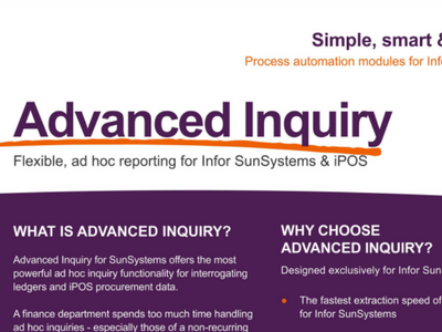 An advertisement for advanced inquiry.