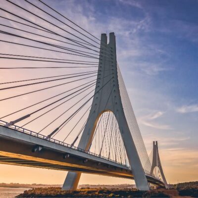 High tech bridge representing modern ERP software