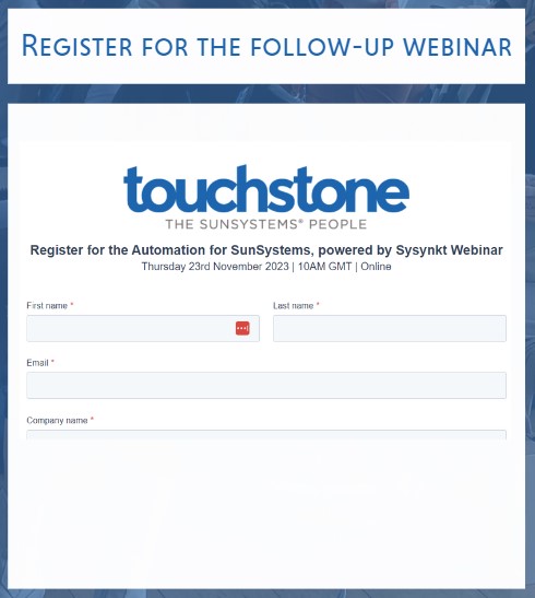 Register for the follow-up webinar